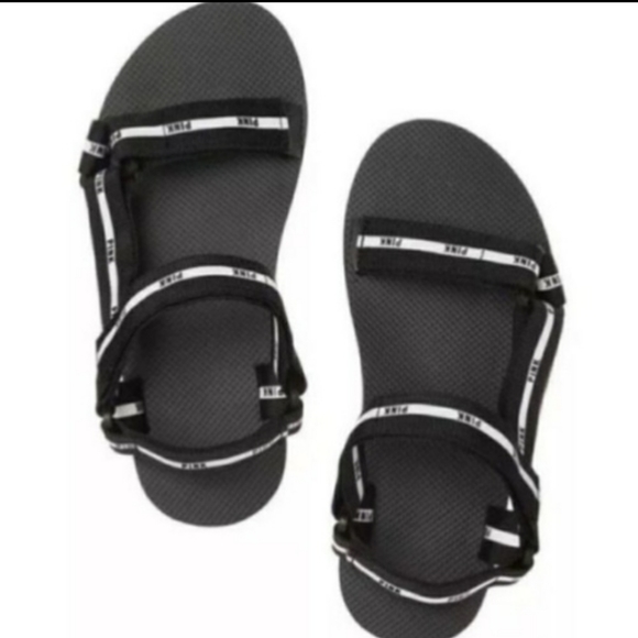 PINK by Victoria's Secret Barefoot Earthwalking Velcro Comfort sandal 6-6.5us - Picture 3 of 12